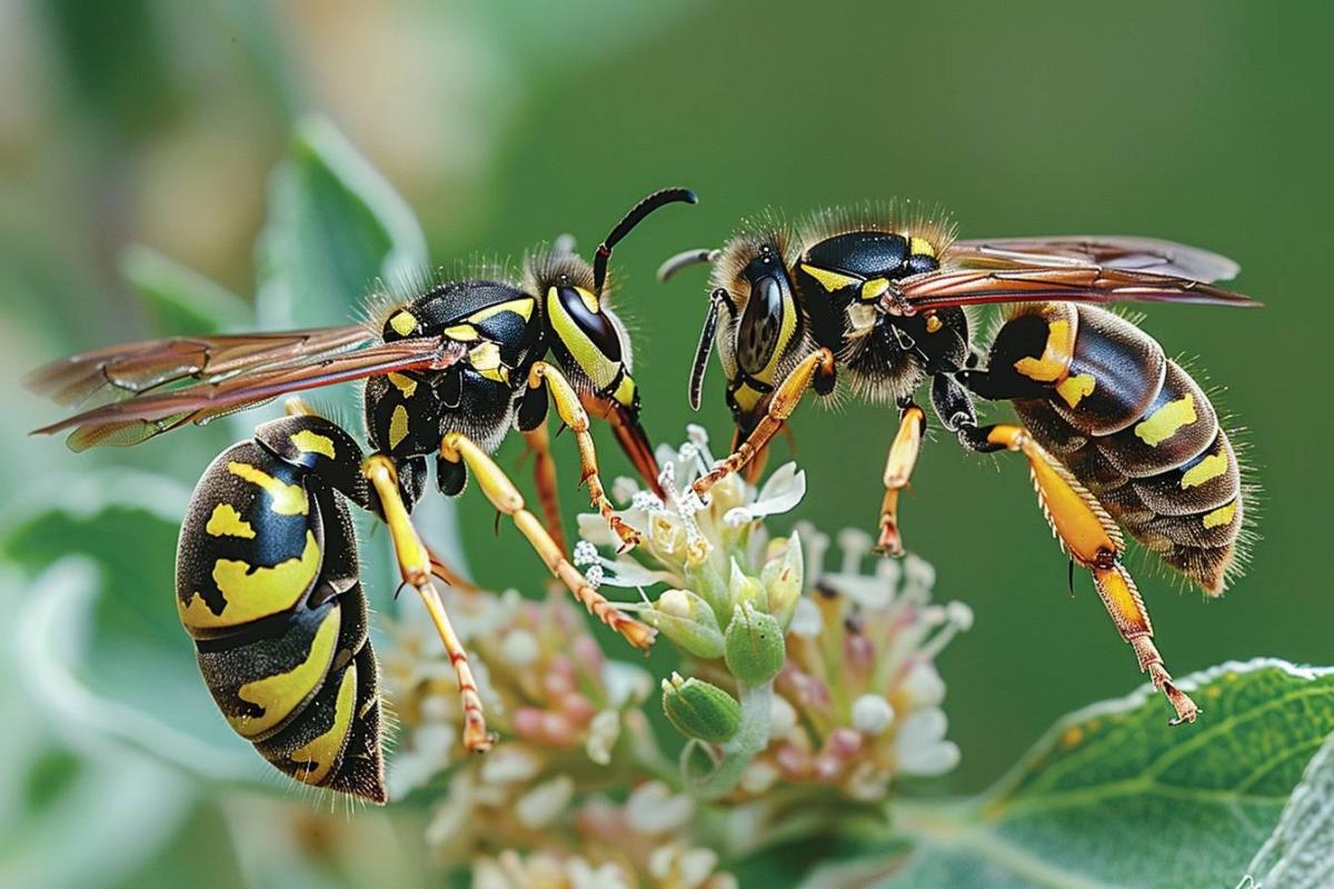 Guêpe vs abeille : comment les différencier facilement ?